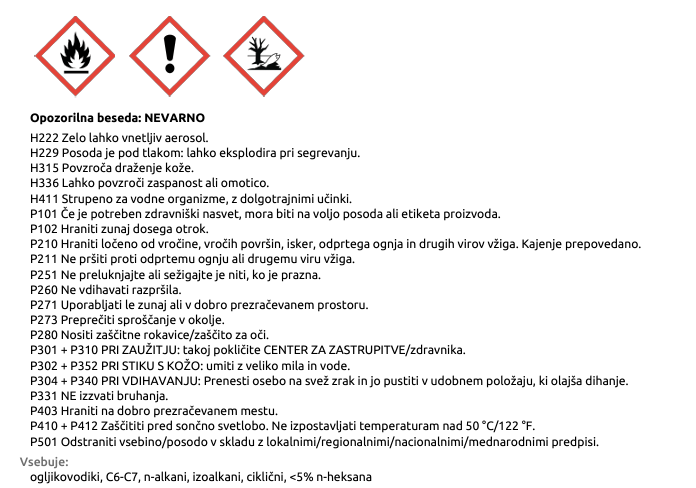 Varnostni list