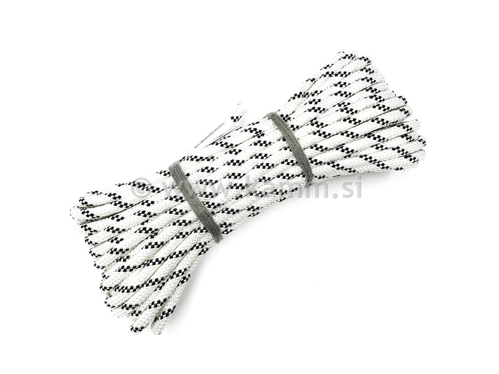 PES vrv dvojno plet.10 mm L-30m B-ČRNA