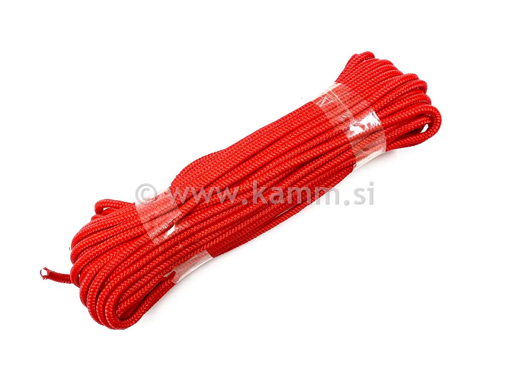 SINTETIČNA VRVICA 5mm L-30 m RDEČA