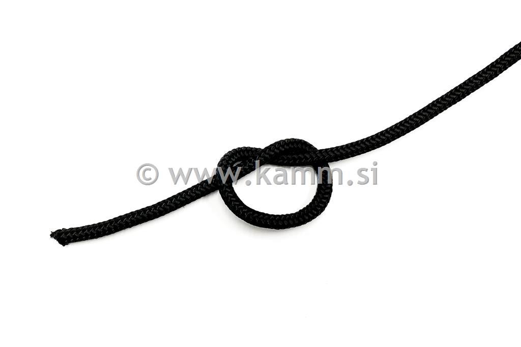 PES vrv 2 x pletena fi 10 mm ČRNA