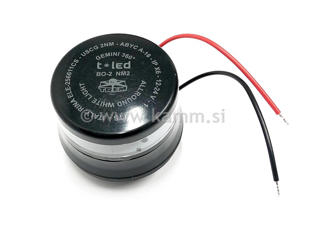 M 2113425 LED NAV.LUČ 12/24 BELA 360 ČRN