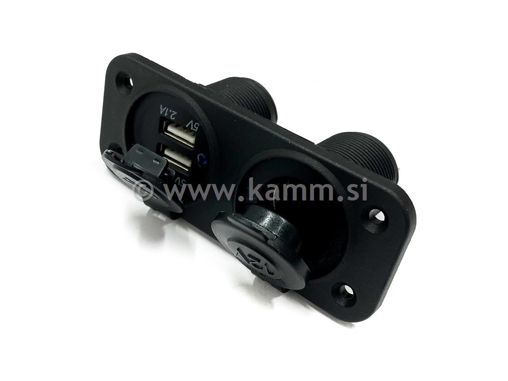 M 2106024 VTIČNICA 12V + USB