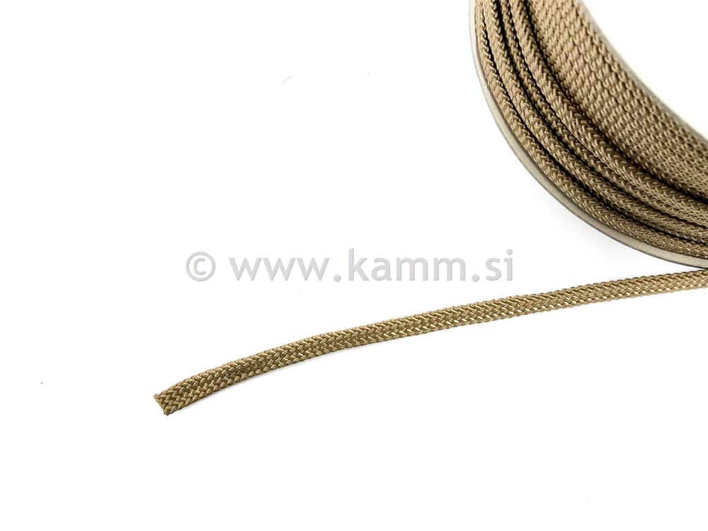 VRV PLOŠČATA PES fi 12mm ZLATA HEMP
