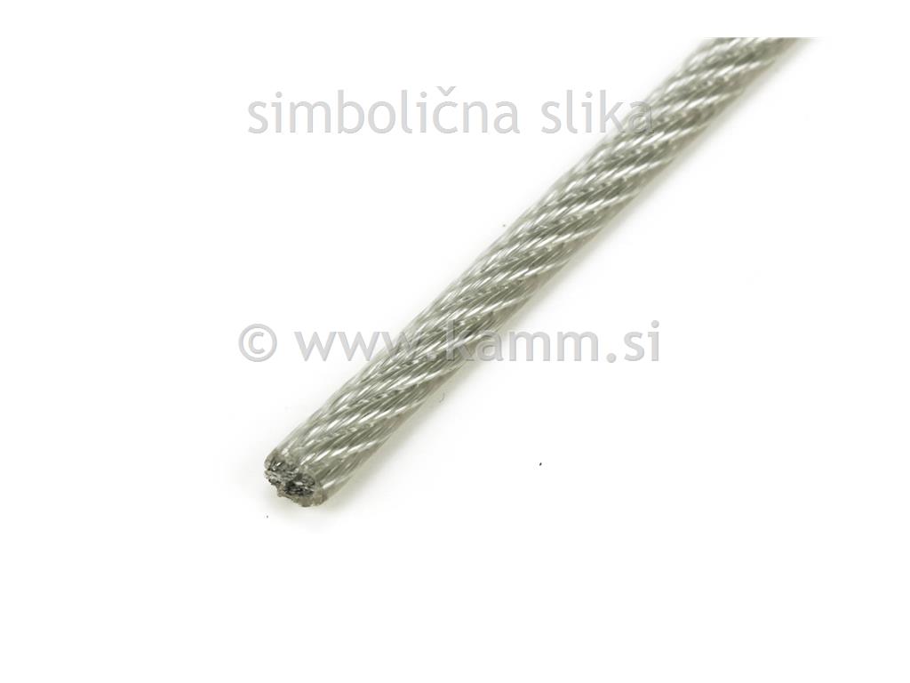 PLAST.JEKL.ŽIČNA VRV 2/3 mm