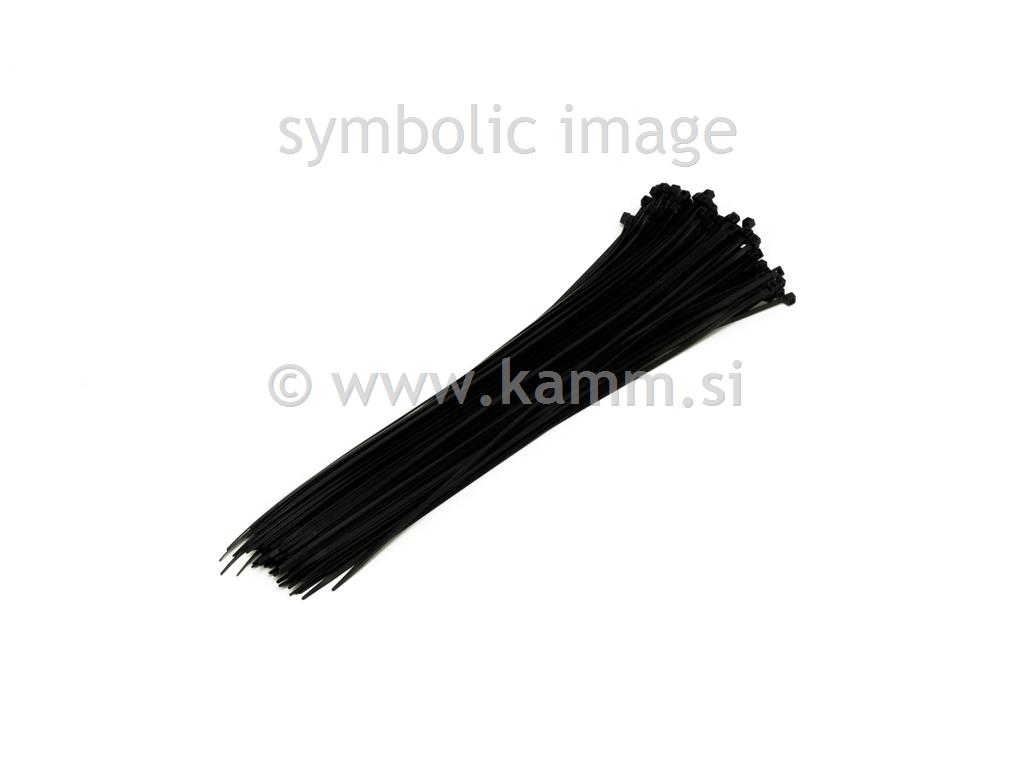 VEZICE 3.6X140 ČRNA (100KOS)