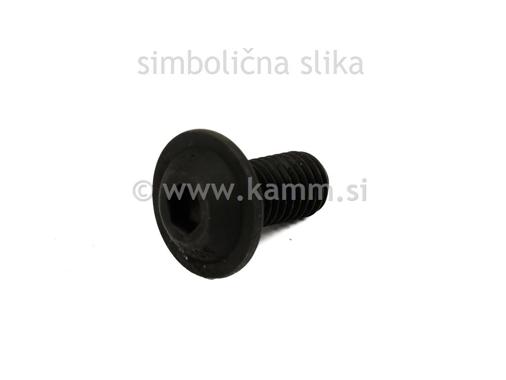 Črni imbus vijak M6X14 ČRN