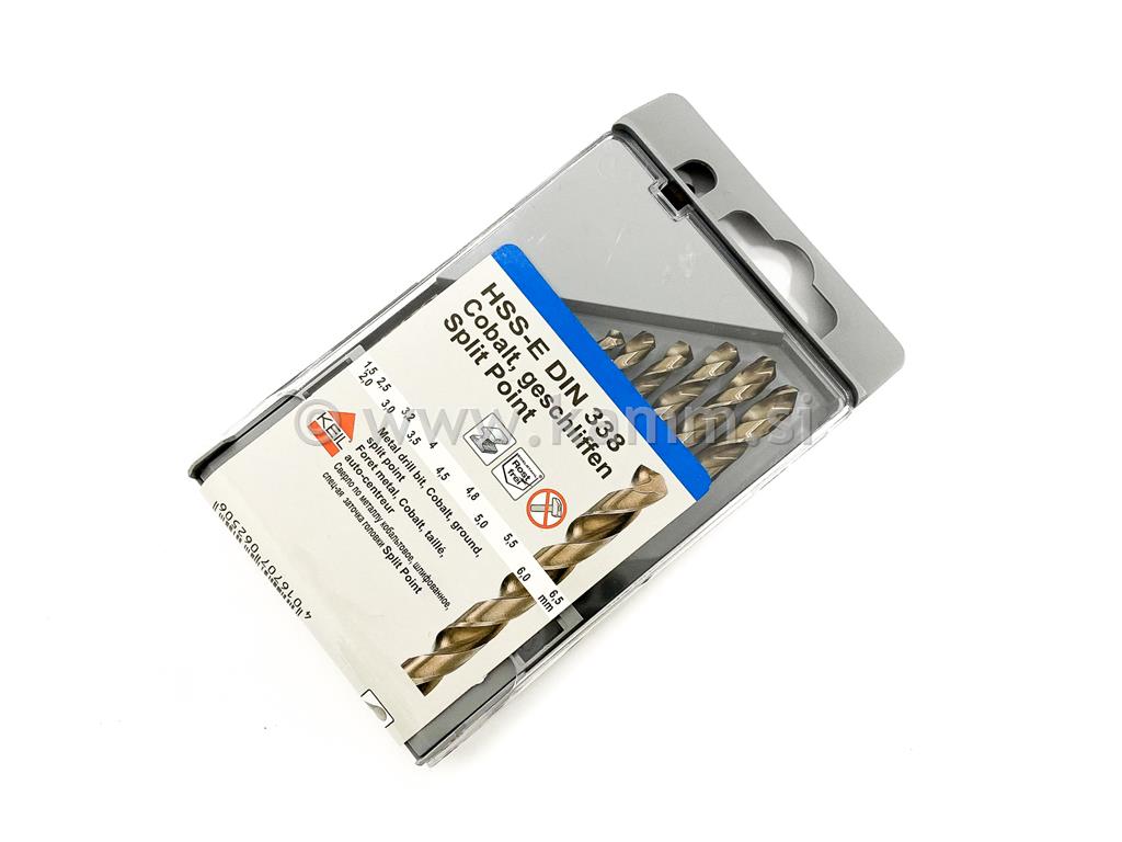 KEIL GRT.SV.HSS-E-COBALT 13KOS 1,5-6-5mm