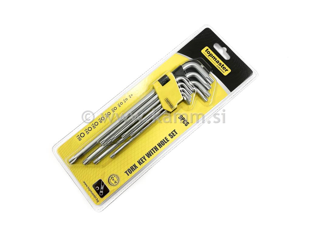 TM KLJUČI TORX T10-T50 9DEL EKS. DOLGI
