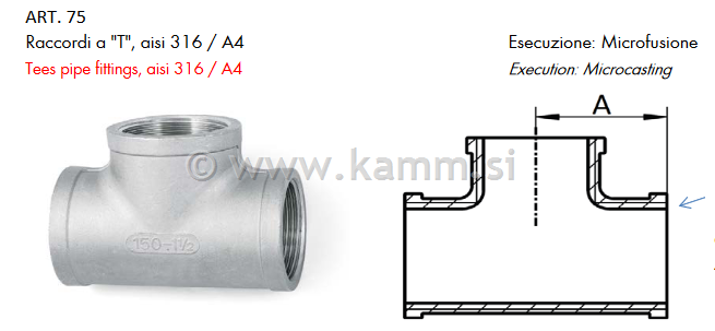 RF T KOS NOTR.NAV.1/4" ART.75 IM