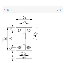 SPONA SKLEPNA 50/36