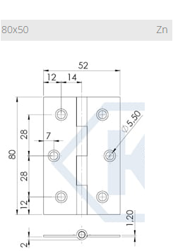 SPONA SKLEPNA 80/ 50