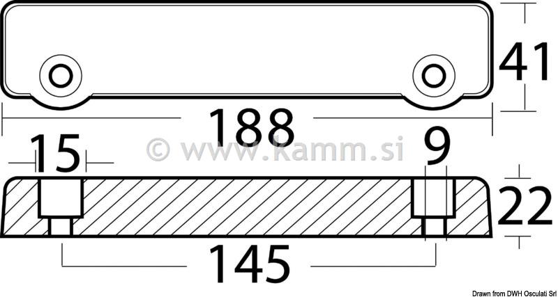 ART.4355000 ANODA VOLVO NOGA 250/270/280
