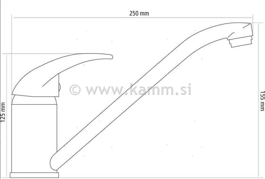 M 1505007 SIFON 90 25 MM