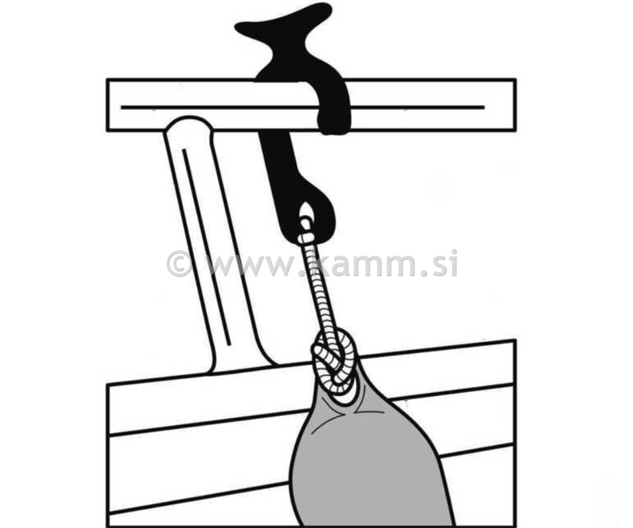 M 0332902 PVC OBEŠALO ZA BOKOBRAN