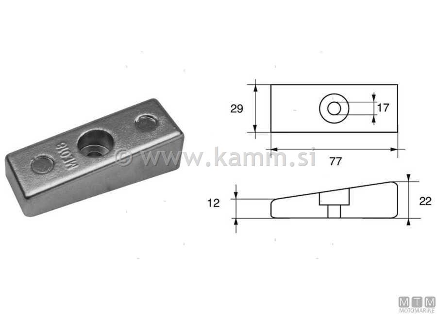 M 5123310 ANODA MERCURY 30300