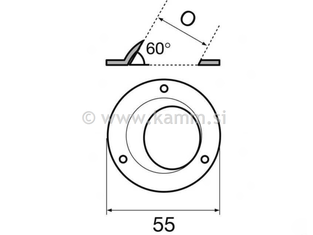 M 0636022 BAZA CEVI 22 60°