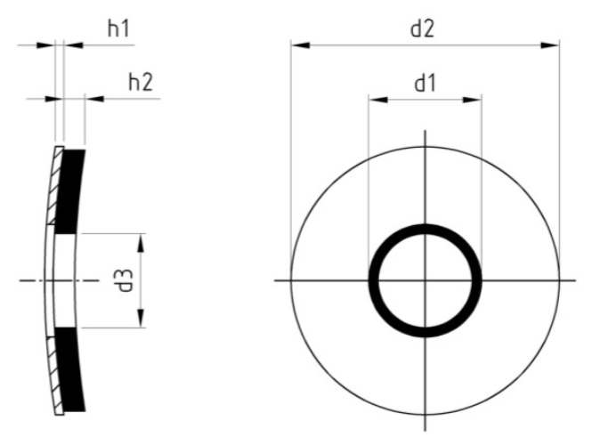 RF PODLOŽKA EPDM 8.4X16 9055