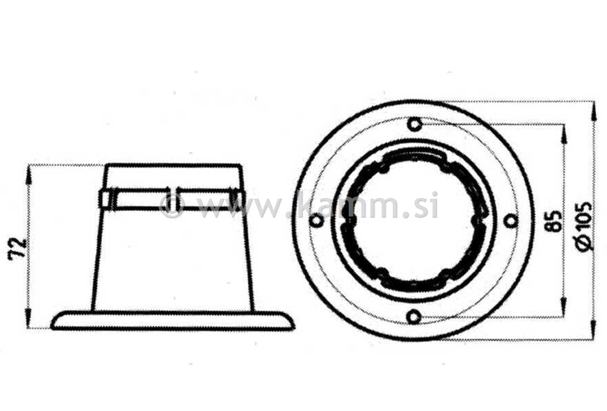 M 4048028 PVC KAPICA ZA EL. ČRNA
