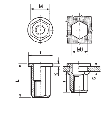 ZN MATICA RAZPORNA M 6 CIL.GL. HEX