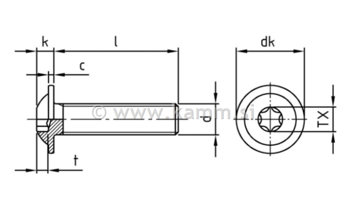RF imbus vijak M8X35 A2