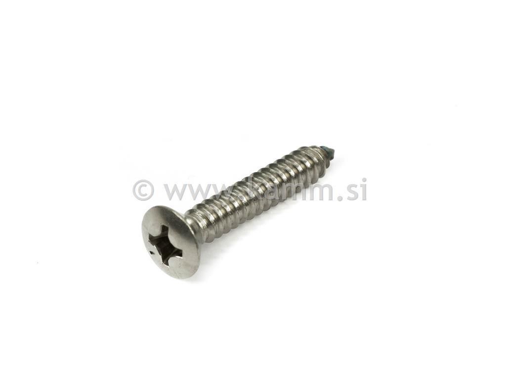 Inox vgreznjena in polkrožna glava DIN 7983