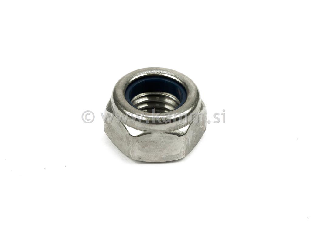 Inox samovarovalna matica DIN 985