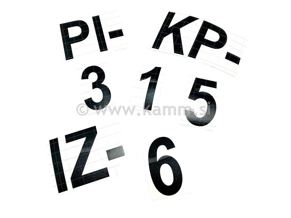 Nalepke za plastiko 20 cm