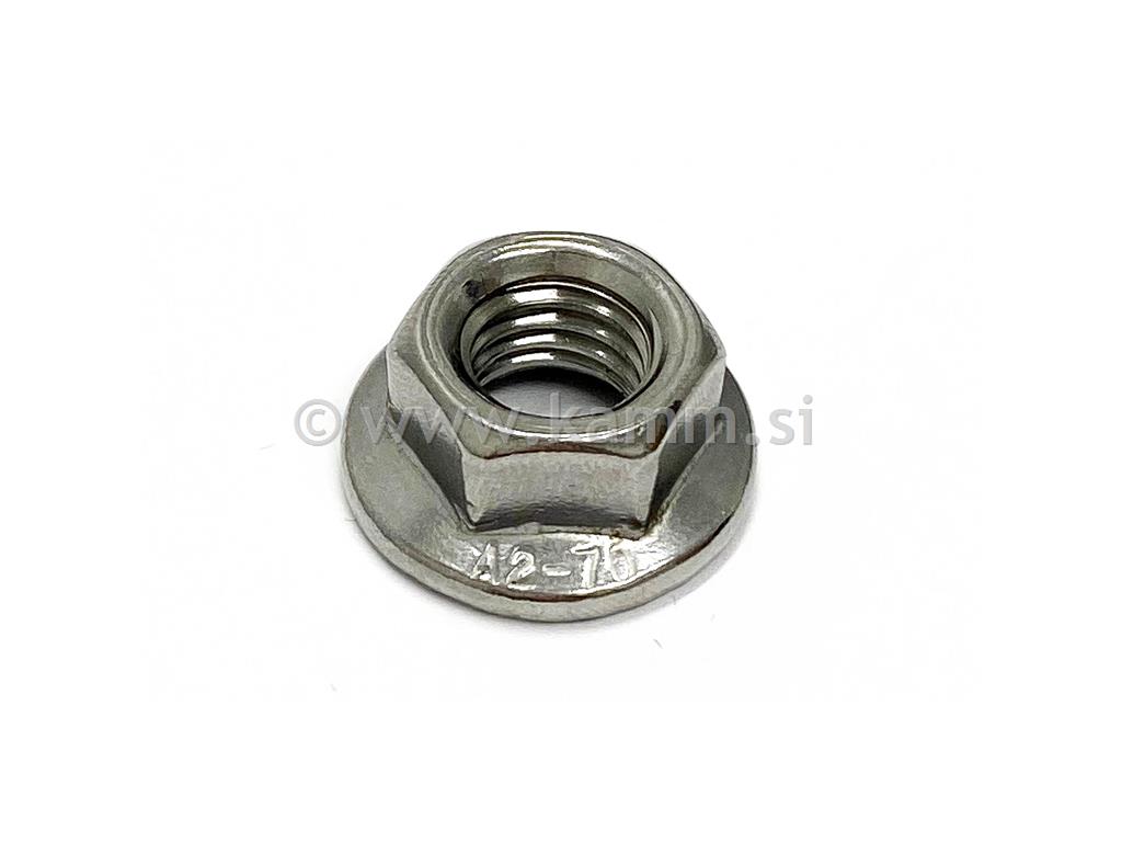 Inox matica z nazobčano prirobnico DIN 6923