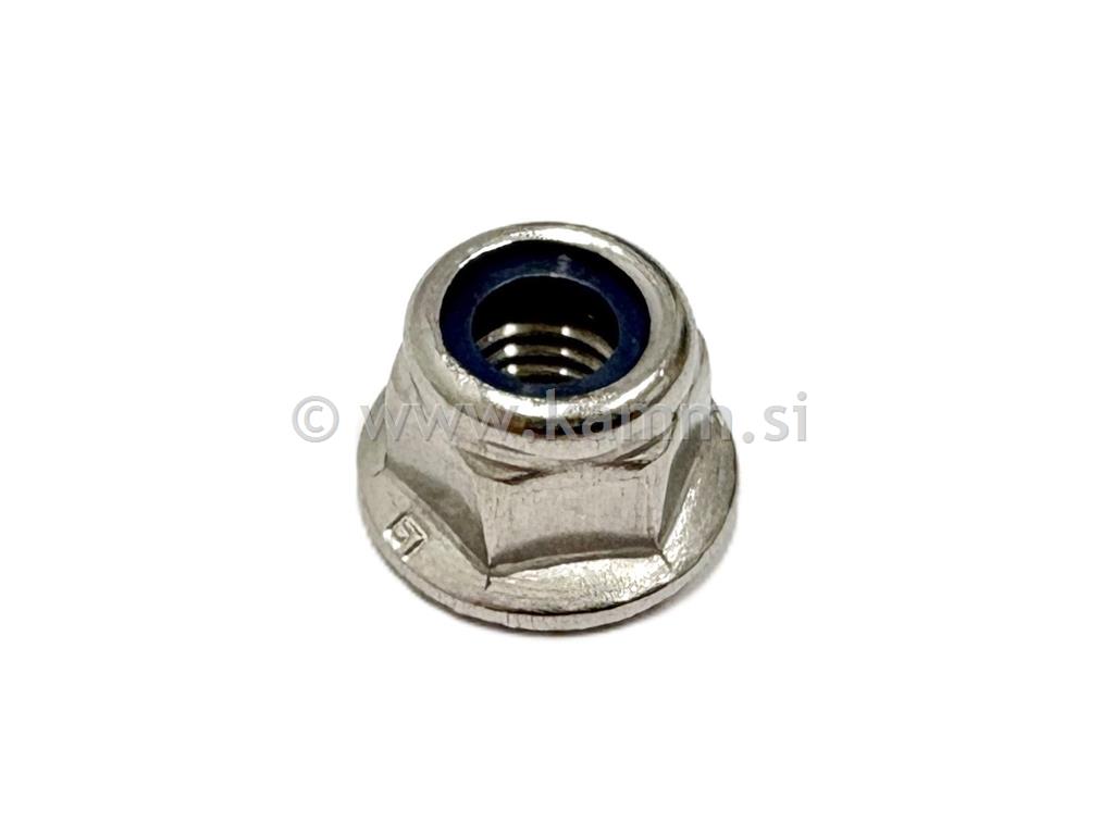 Inox samovarovalna matica s prirobnico DIN 6926