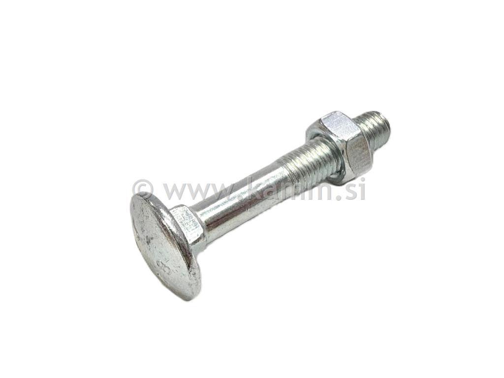 Cinkani sponski vijak DIN 603 z matico