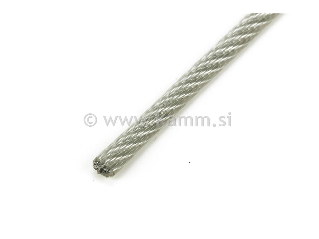 Žična vrv s PVC ovojem - cinkana
