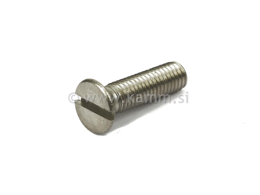 Inox z vgreznjeno glavo in ravno zarezo DIN 963