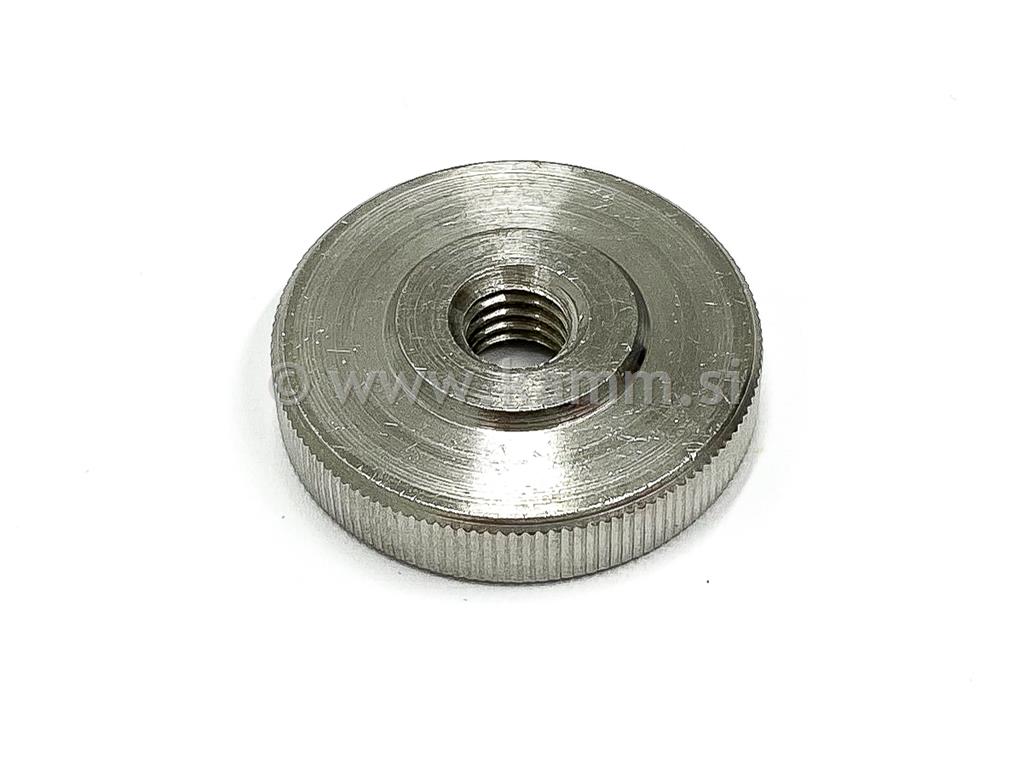 Inox rebričasta matica nizka DIN 467