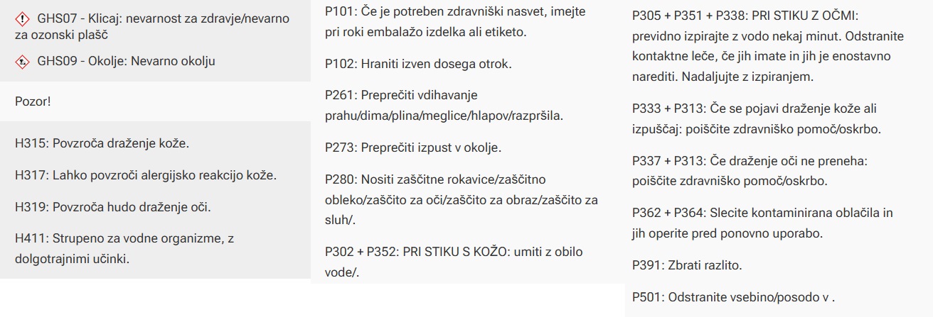 Varnostni list