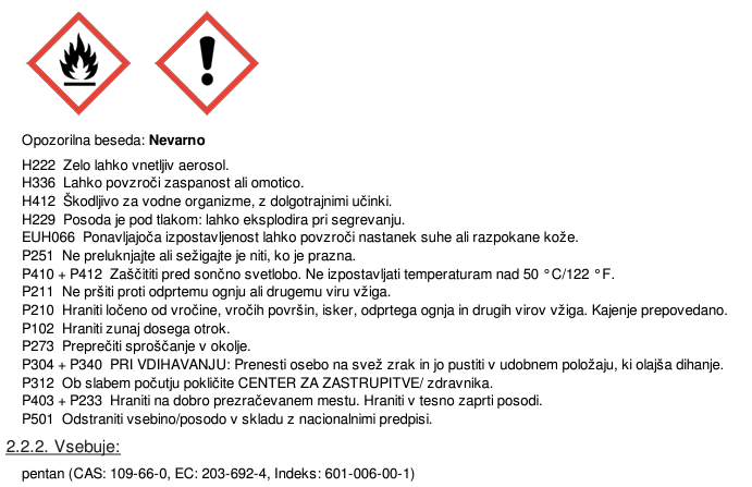 Varnostni list
