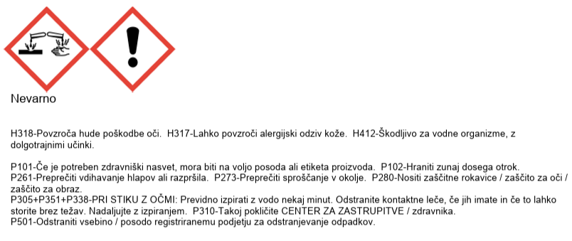 Varnostni list