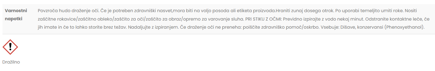 Varnostni list