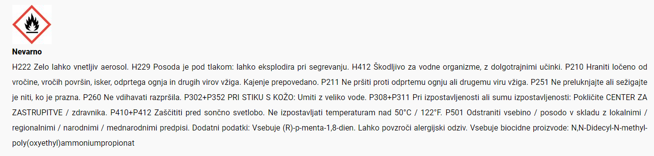 Varnostni list