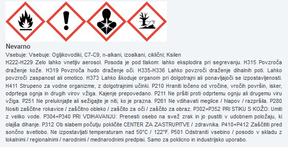 Varnostni list