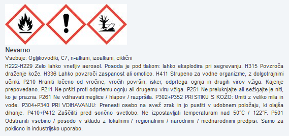 Varnostni list