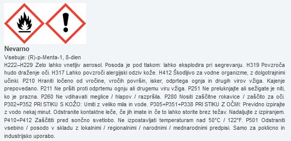 Varnostni list