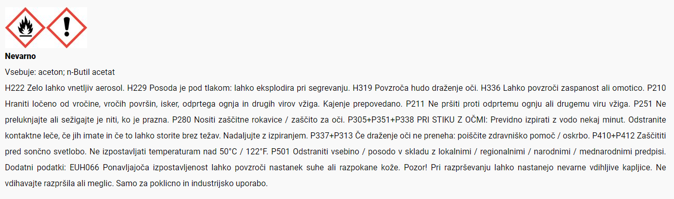 Varnostni list
