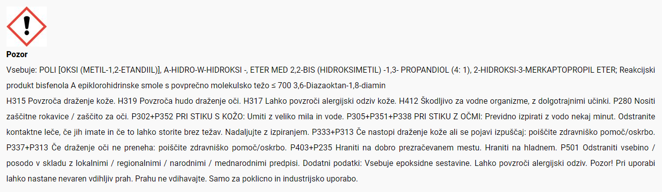 Varnostni list