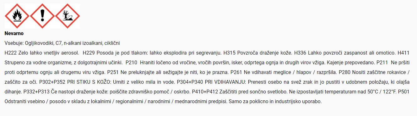Varnostni list