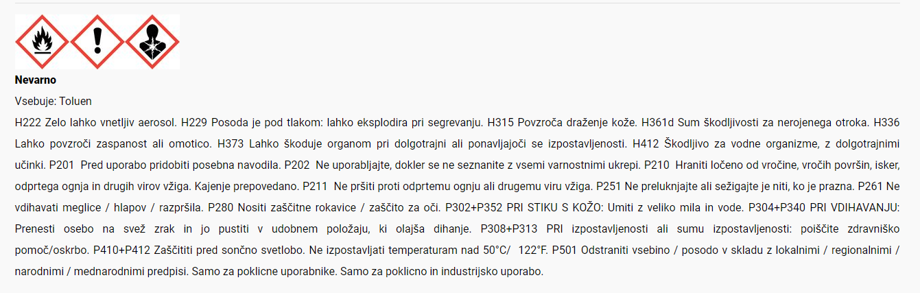 Varnostni list