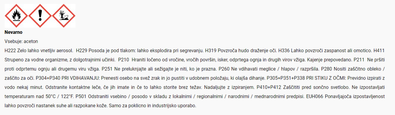 Varnostni list