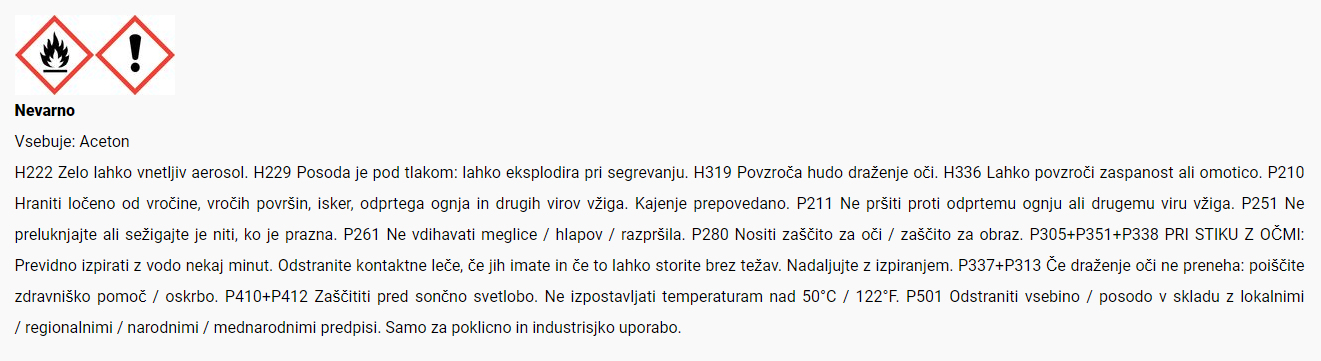 Varnostni list
