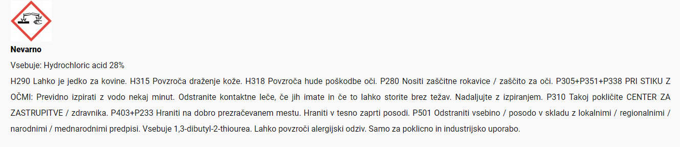 Varnostni list