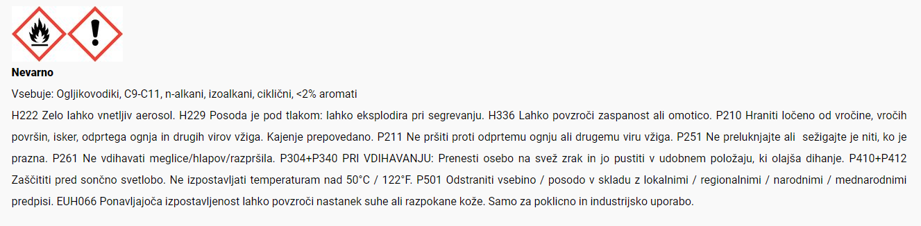 Varnostni list