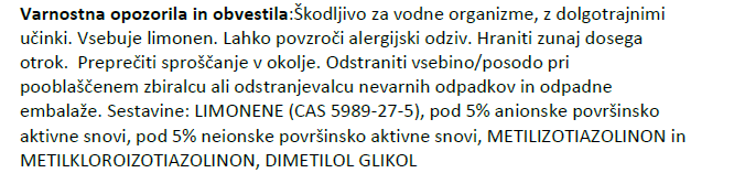 Varnostni list